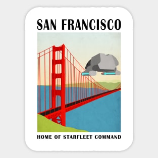 Star Trek - Travel Poster San Francisco Sticker